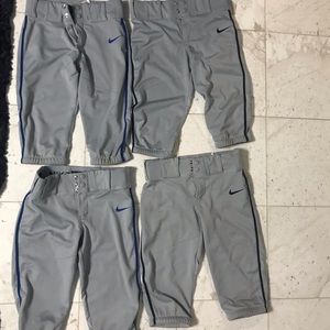Nike Boys Pro Vapor High Baseball Pants - Lot of 4